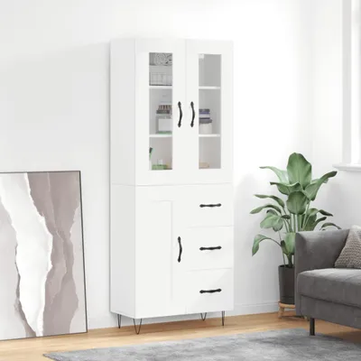 Zdjęcie produktu dla vidaXL Tablica wysoka biała 69,5x34x180 cm Materiał drewnopochodny