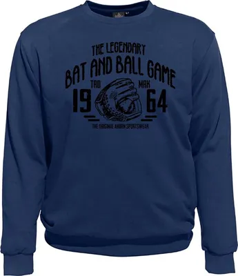 Produktbild von Übergrößen Sweatshirt AHORN SPORTSWEAR Legandary Ball Game Alpine Blue 5XL