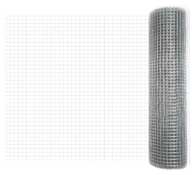 Produktbild von Geschweißter Drahtzaun 0,4 x 50 m aus verzinktem Stahl mit Stacheldraht