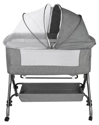 Produktbild von Babywiege mit Moskitonetz und Höhenverstellung, 104 x 52 cm