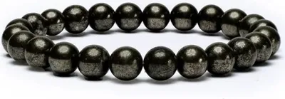 Image de Bracelet élastique en Pyrite-paquet de 2 pièces-0.8cm;9cm