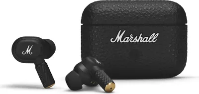 Produktbild von Marshall Motif II TWS Bluetooth kabellose In-Ear-Kopfhörer BT 5.3, aktive Geräuschunterdrückung, Qi kabelloses Laden, IPX5, Schwarz EU