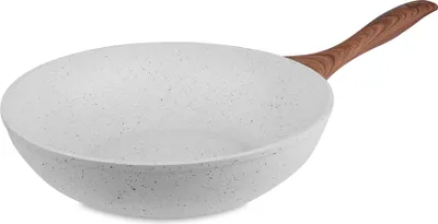 Produktbild von Ambition WOK Nature 26 CM Wokpfanne, 26 cm max. Durchmesser, Aluminium, Induktionsherd-geeignet, Antihaftbeschichtung