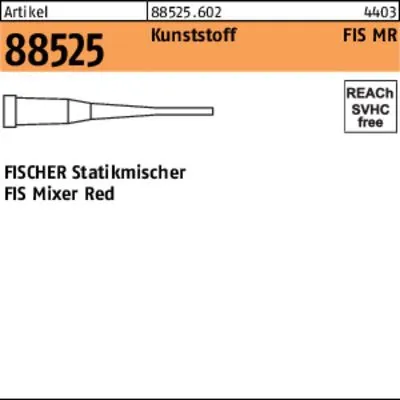 Produktbild von Fischer 10x Statikmischer FIS Ultra Mixer Red für Fischer Injektionskartuschen - 520593