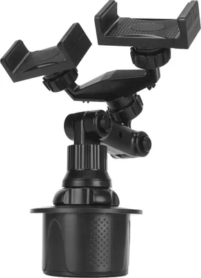 Productafbeelding van Elprico Autohouder, 360-graden rotatie, universeel verstelbare telefoonhouder voor auto, geschikt voor telefoons, met verlengfunctie, antislip ontwerp, eenvoudige installatie, zwart
