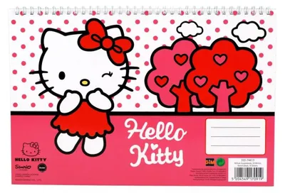 Produktbild von Hello Kitty Sweetheart A/4 Spiral Skizzenbuch, 30 Blatt
