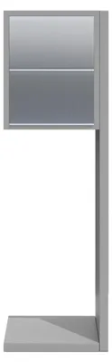 Produktbild von Briefkastenanlage Hermes for Two in Grau Metallic mit Edelstahlklappe