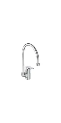Zdjęcie produktu dla Bateria kuchenna CERABASE wysoka wylewka, wysięg 200 mm chrom chrom