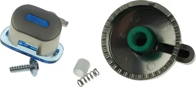Two separate sets of coffee grinder parts are shown against a white background.