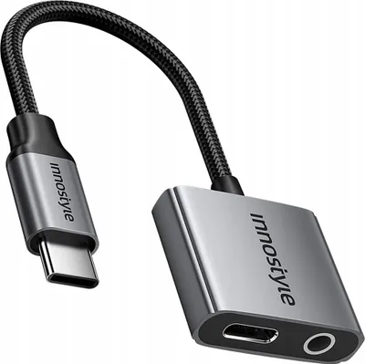 Image de Innostyle Adaptateur Usb-C Mini Jack 3,5 Adaptateur Aux Cable Pour Samsung Dac
