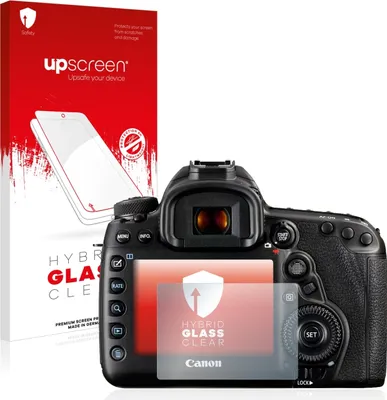 Produktbild von upscreen Schutzglas für Canon EOS 5D Mark IV Schutzfolie Panzer Folie Glas Display Schutz klar