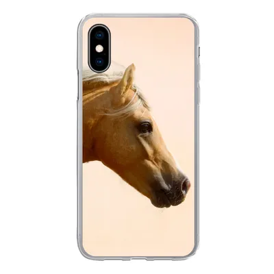 Produktbild von MuchoWow® Handyhülle Schutzhülle Hülle für iPhone X Pferd - Licht - Luft Silikon Softcase Handy Hülle - Handyhülle