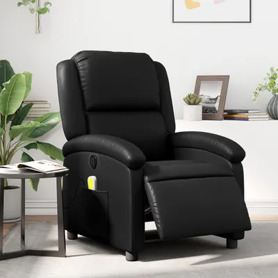 Produktbild von Massagesessel Fernsehsesel Elektrisch Schwarz Kunstleder 3204219