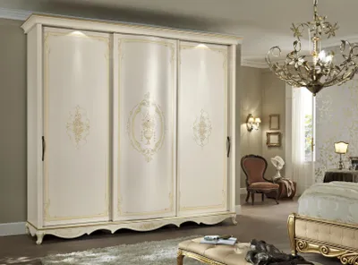 Produktbild von Kleiderschrank Massivholz Schlafzimmermöbel Design Kleiderschrank Weiße Schränke