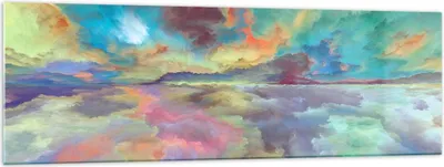 Produktbild von Bilder auf glas - Abstraktion modern - 160x50cm - Glasbilder - Wandbilder - Kunstdruck - zum Aufhängen bereit - Wanddekoration aus Glas - Glas Bilder - Wandbild auf Glas - Einteilig - GAB160x50-4027