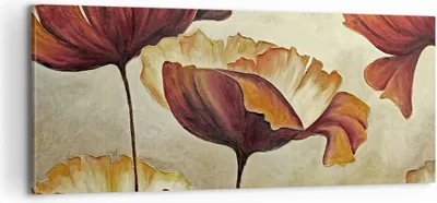 Produktbild von Bild auf Leinwand - Leinwandbild - Mohn Blume Wiese - 100x40cm - Wand Bild - Wanddeko - Wandbilder - Leinwanddruck - Bilder - Kunstdruck - Wanddekoration - Leinwand bilder - Wandkunst - AB100x40-3760