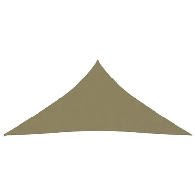 Image de Voile de parasol tissu oxford triangulaire 4x4x4 m beige