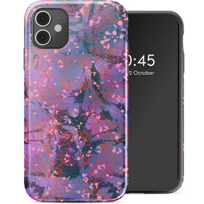 Produktbild von Selencia Vivid Back Cover iPhone 11 - Fresh Paint Flower Orange