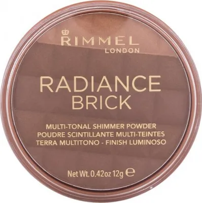 Produktbild von Rimmel Radiance Brick, Jeder Hauttyp, Dark, Topf, Gepresstes Puder, Bräunung, 12 g