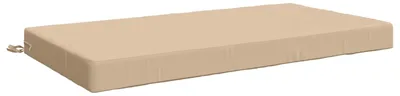 Imagen del producto de Cojín para asiento SOEST, 100% poliéster, color crema, 120 x 80 x 10 cm