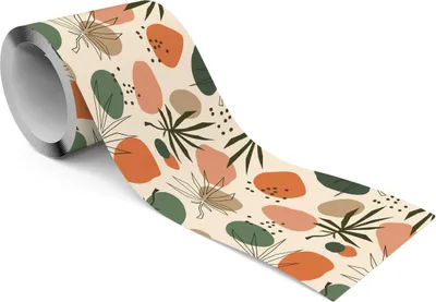 Obrázek produktu pro Muralo samolepicí bordury tapety bordury tropické FLOWERS vzor v boho stylu