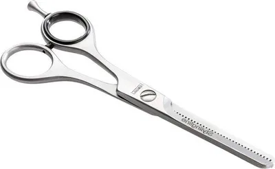 Productafbeelding van Famanu haartextuur schaar van roestvrij staal, 13,5 cm - zilver