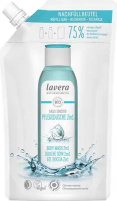 Obrázek produktu pro lavera Basis Sprchový gel na tělo a vlasy 2v1 500 ml - náhradní náplň