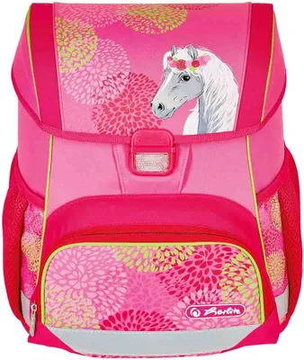 Produktbild von Herlitz Schulranzen Set Loop Plus Bloomy Horse 10-teilig gefüllt