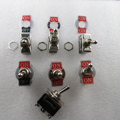 Produktbild von Hebelschalter 10A 250V ON ON OFF Schalter Hebel Kipp Kippschalter Metall / Schaltung=ON - ON