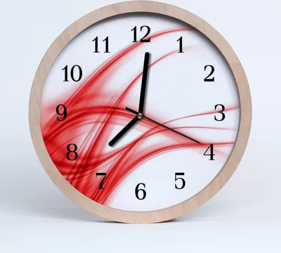 Produktbild von Holzuhr 20fi cm wanduhr - abstrakte Kunst
