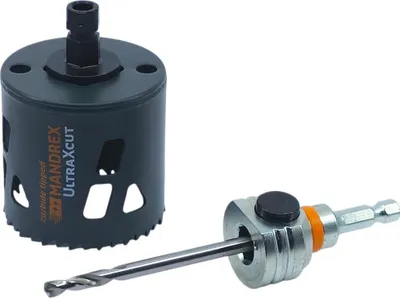 Image de Mandrex | UltraXcut TCT Ø 68 mm - couronne de forage avec douille