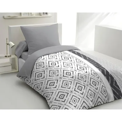 Immagine prodotto di Set di biancheria da letto in microfibra ETHNO - 1 copripiumino 140 x 200 cm + 1 federa 63 x 63 cm -