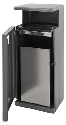 Kombi Ascher - Abfallbehälter 55 Liter für Draußen mit Dach 31024520,31042814,31024513