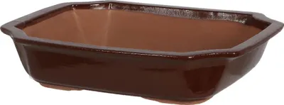 Obrázek produktu pro ESSCHERT DESIGN Keramický květináč BONSAI hnědý, 31x25x9cm