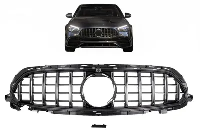 Obrázek produktu pro Mřížka chladiče pro Mercedes třídy E (facelift) W213, S213, C238, A238 Sport Line 2020+ v provedení GT-R Panamericana Design, chrom.