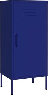 Image de vidaXL Armoire de stockage bleu marine 42,5x35x101,5 cm Acier