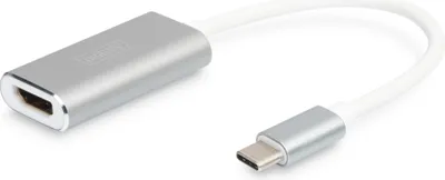 Produktbild von DIGITUS USB Type-C 4K HDMI Graf. Adapter 20cm Kabel Alu. Gehäuse
