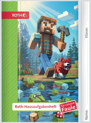 Produktbild von ROTH Hausaufgabenheft Kids für clevere Faule "Block Game" DIN A5