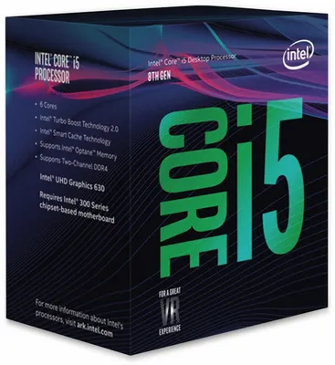 Produktbild von Intel Core i5-8400, Intel® Core™ i5, LGA 1151 (Socket H4), 14 nm, Box, Intel, i5-8400
