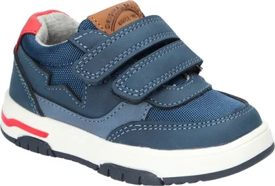 Produktbild von AMERICAN CLUB XD153 Solide Kinderschuhe mit Klettverschluss, modische Kinderschuhe, profilierte Innensohle aus Naturleder, Casual, Marineblaue 27