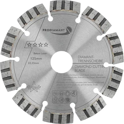 Obrázek produktu pro PRODIAMANT diamantový řezací kotouč 125 mm beton Laser Turbo B711