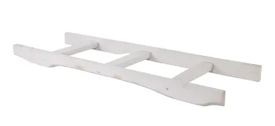 Produktbild von 1x WEIßE HOLZLEITER / NEU / 1 Meter / Gartendeko, Lampenhalter, Handtuchhalter, (Kinder-)Garderobe