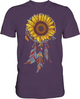 Produktbild von Traumfänger Sonnenblumen Shirt Gärtner Geschenk Garten – Urban Purple / XL