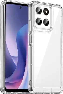 Immagine prodotto di Custodia protettiva ibrida in TPU/acrilico colorata per Motorola Moto G57 5G, trasparente