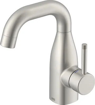 Produktbild von Lenz POLA Waschtischarmatur Edelstahl, Einhebelmischer mit Easy-Clean-Pop-Up, Keramikkartusche, Schnellbefestigung 46070811