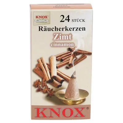 Produktbild von KNOX - 10er Set Räucherkerzen Räucherkegel Gr. M - Zimt