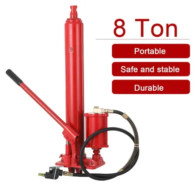 Produktbild von Hydraulischer Langstempelheber - 8 Tonnen - Pneumatisch - Schwerlast - Für Werkstattkräne - Für Motorheber