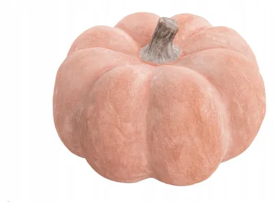 Produktbild von Keramik Kürbis Dekoration Hellziegelrot Herbstlich 20 cm