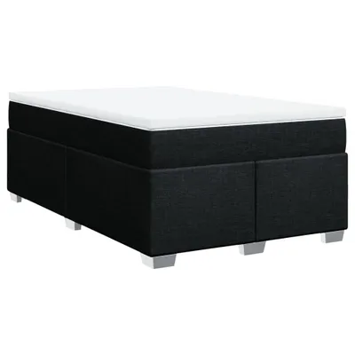 Produktbild von vidaXL Boxspringbett mit Matratze Schwarz 120x200 cm Stoff
