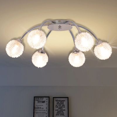 vidaXL Lampa sufitowa z 6 żarówkami LED G9 240 W